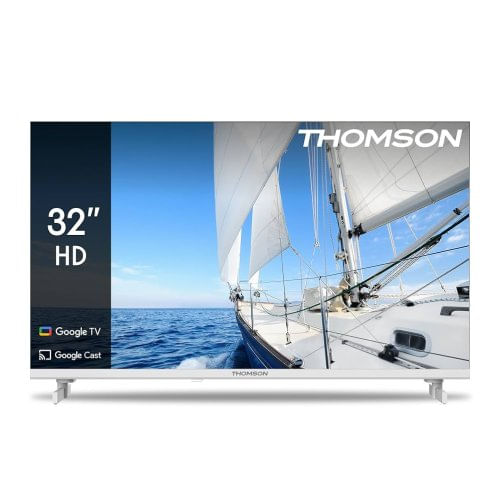 Thomson 32HG2S15W TV 81,3 cm (32") HD Smart TV Wi-Fi Bianco Thomson tv led 32 pollici hd smart google tv bianco 32hg2s15w