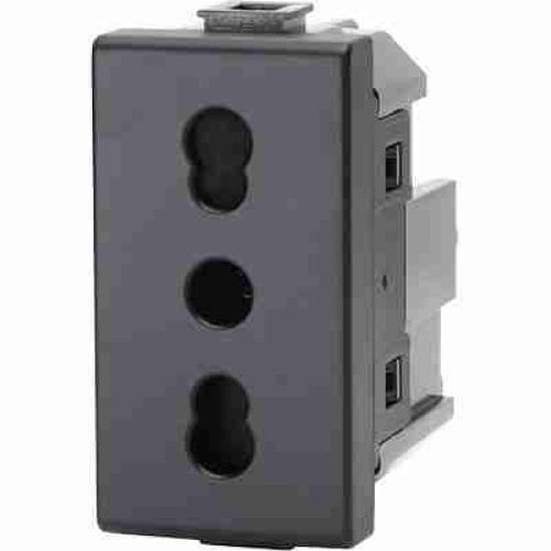 Presa Abm Nero Volt 250 A 10/16 2P+T