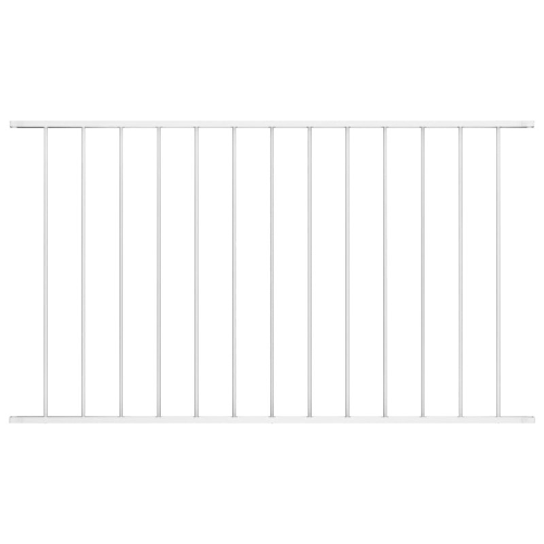 vidaXL Pannello di Recinzione in Acciaio Verniciato 1,7x1,25 m Bianco