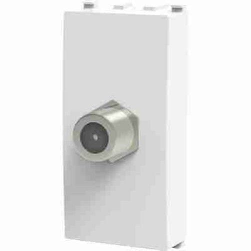 Connettore F Tv Sat Diretto Avp Bianco