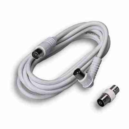 Fanton Prolunga Coassiale Tv + Adattatore Fme Spina Dritta + Presa 90° Mm 9,5 Ohm 75 Mt 3