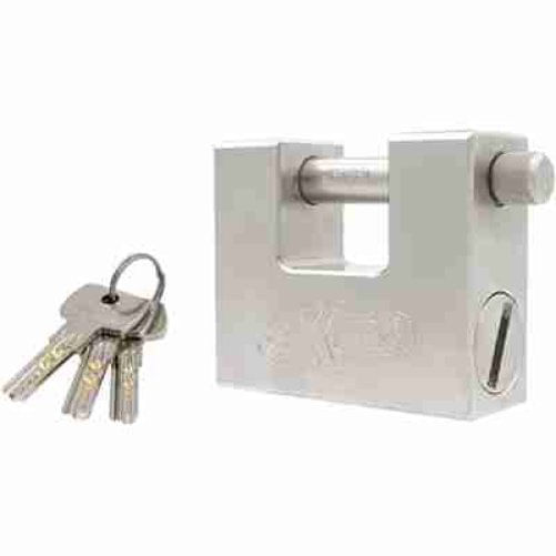 Lucchetto Antiscasso Ssu-84 Ilsa Acciaio Carbonitrurato Cromato Chiavi 3 Mm 84 Ka1
