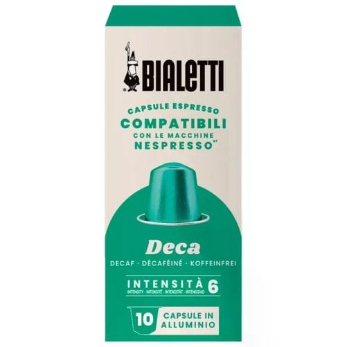Bialetti 096080435 capsula e cialda da caffè Capsule caffè 10 pz Bialetti Capsule Caffe' Nespresso Deca 10 Pezzi