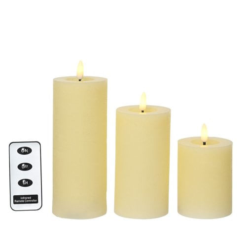 Candela Lumineo Crema Ø 7 x 19 cm