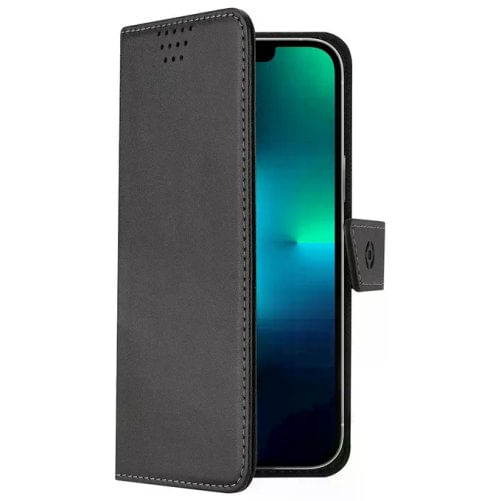 Celly Wallymag custodia a portafoglio in similpelle nera per iPhone Air