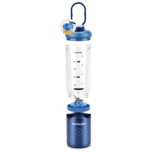 Nutribullet flex portable nbp013bl frullatore portatile blu con lame in acciaio NUTRIBULLET Frullatore a bicchiere nutribullet 0c22300277 flex nbp013b