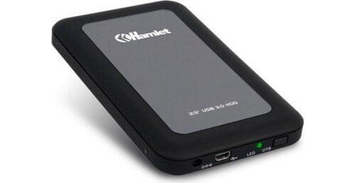 Hamlet, Box Esterno HDD SSD SATA III 2.5 Pollici, Adattatore USB-A, USB-C