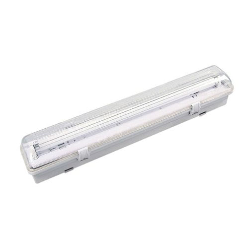 Plafoniera Stagna LED EDM Grigio 18 W Tubo fluorescente