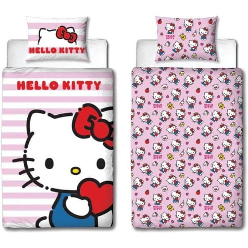 Set di copripiumino Hello Kitty 25 x 5 x 30 cm Rosa Ala francese 2 Pezzi