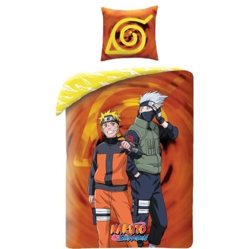 Set di copripiumino Naruto Multicolore Ala francese 2 Pezzi