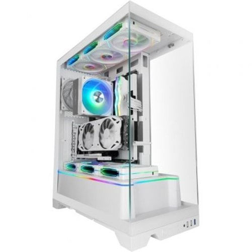 Mars Case computer desktop ATX Mars Gaming MCPRISMAW Bianco Mars Gaming Case computer desktop ATX Mars Gaming MCPRISMAW Bianco