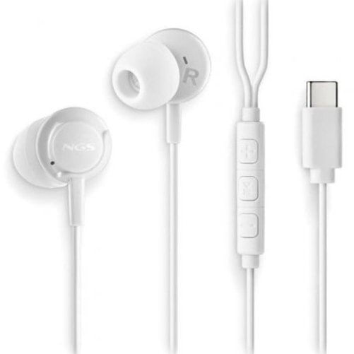 NGS CROSS STEP Auricolare Cablato In-ear Musica e Chiamate USB tipo-C Bianco NGS Auricolari NGS CROSSSTEPWHITE Bianco