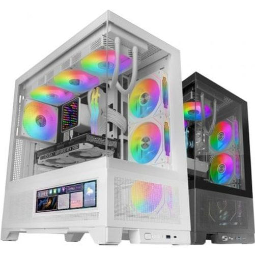 Mars Case computer desktop ATX Mars Gaming MCLCDXW Bianco Mars Gaming Case computer desktop ATX Mars Gaming MCLCDXW Bianco