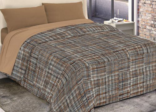 Trapunta Piumone Invernale Imbottita 300gr Microfibra Diadema Rigate