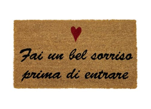 Zerbino Entrata Ingresso Casa Antiscivolo Cocco Allegro Sorriso