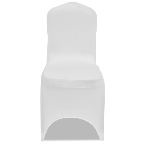 vidaXL 100 Pz Fodere Elastiche per Sedie Bianche