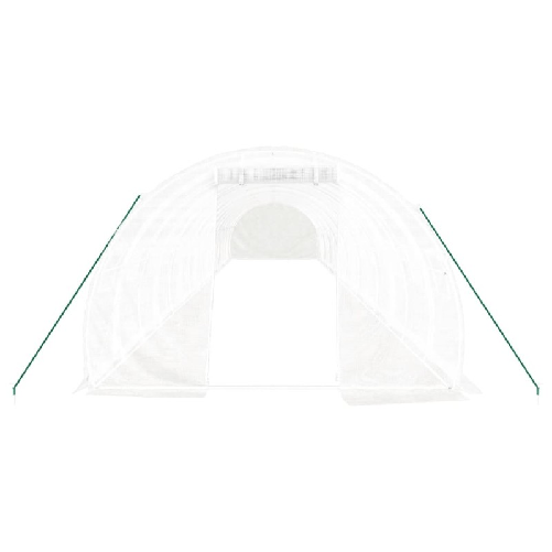 Serra con Telaio in Acciaio Bianco 48 m² 16x3x2 m