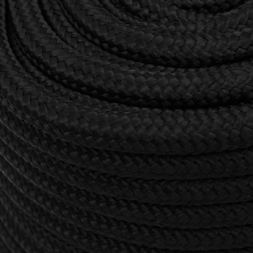 Corda da Lavoro Nera 18 mm 100 m in Poliestere