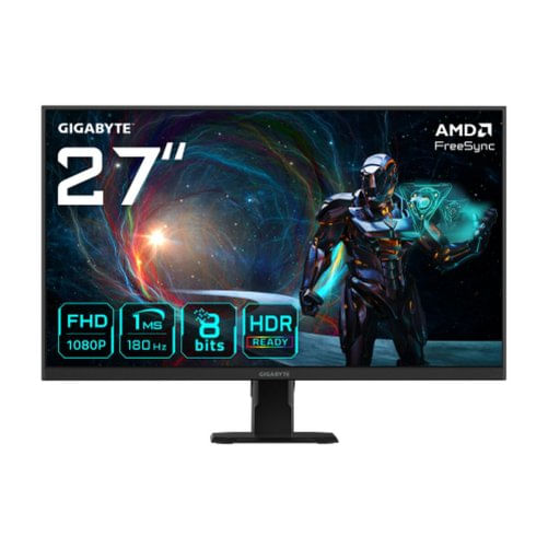 GIGABYTE GS27FA Monitor da gioco 27" FHD - 1920 x 1080, 180Hz, 1ms, 300 cd/m², FreeSync, HDR Ready, HDMI 2.0 Gigabyte Monitor Gaming Gigabyte GS27FA-E