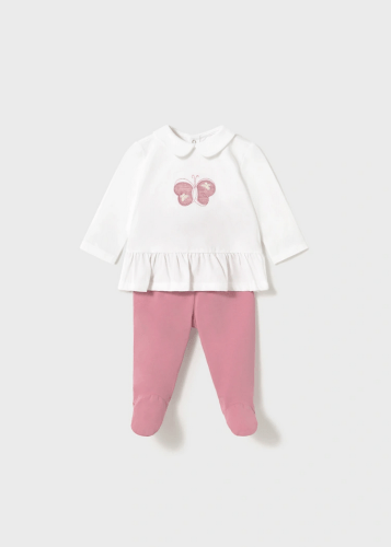 COMPLETO MAGLIA GHETTINA NEONATA MAYORAL 1586 01586 89 ROSA ORIGINALE PE 2025 1 / 2 mesi Rosa COMPLETO MAGLIA GHETTINA NEONATA MAYORAL 1586 01586 89 R