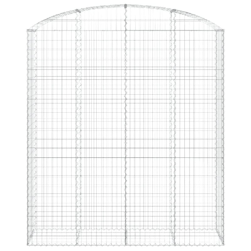 vidaXL Cesto Gabbione ad Arco 200x50x220/240 cm Ferro Zincato