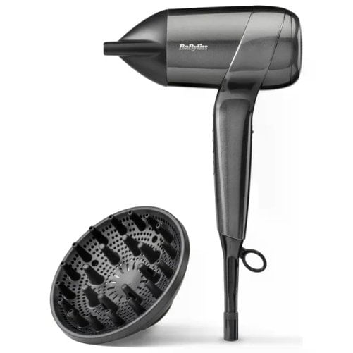BaByliss, Asciugacapelli Titanium Shine D6200DE, 1600 W, Acciaio