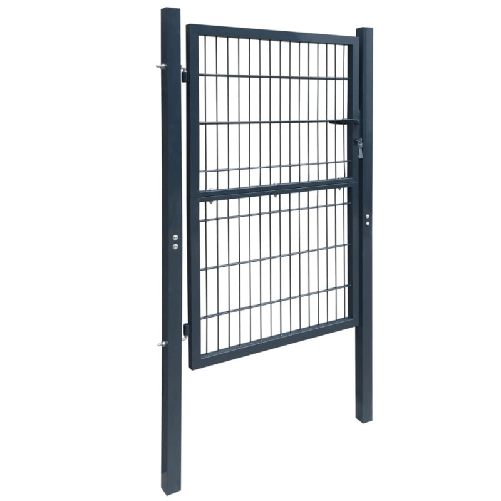 Cancello per Recinzione 2D (Singolo) Grigio Antracite 106x230cm