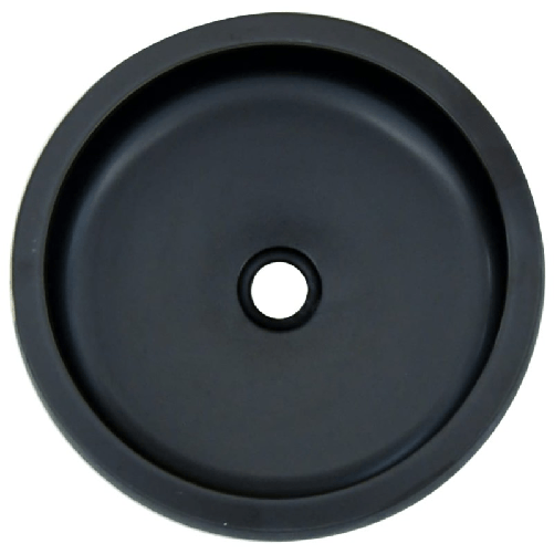 vidaXL Lavabo da Appoggio Nero e Blu Rotondo Φ41x14 cm Ceramica