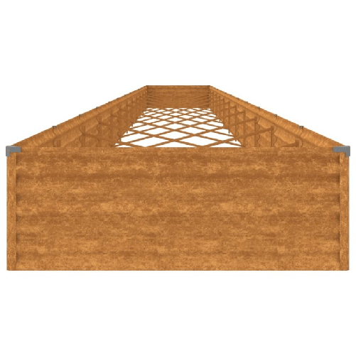vidaXL Fioriera Rialzata da Giardino 1150x100x36 cm in Acciaio Corten