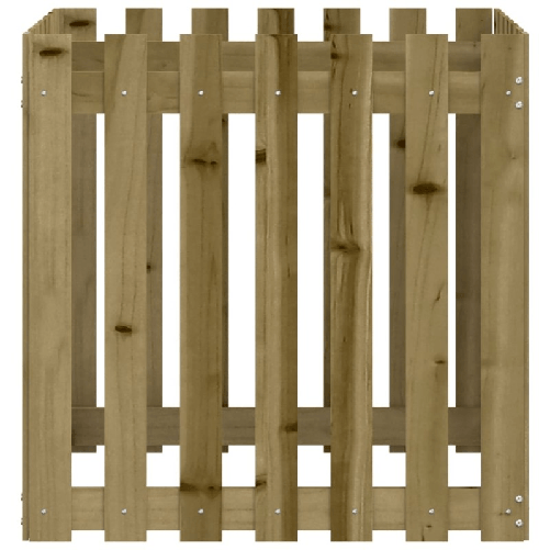 Fioriera Giardino a Recinzione 70x70x70 cm in Pino Impregnato