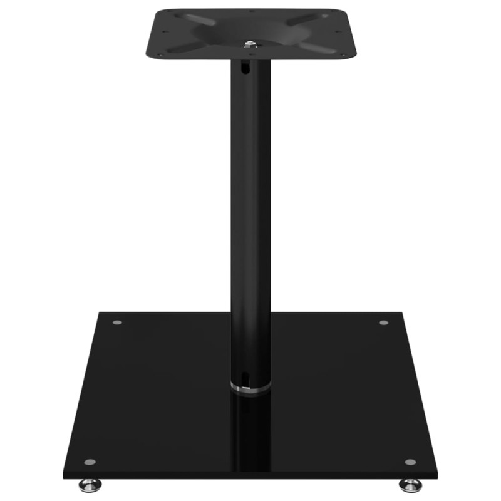 vidaXL Pedane per Casse 2pz Nero Vetro Temperato Design a 1 Pilastro