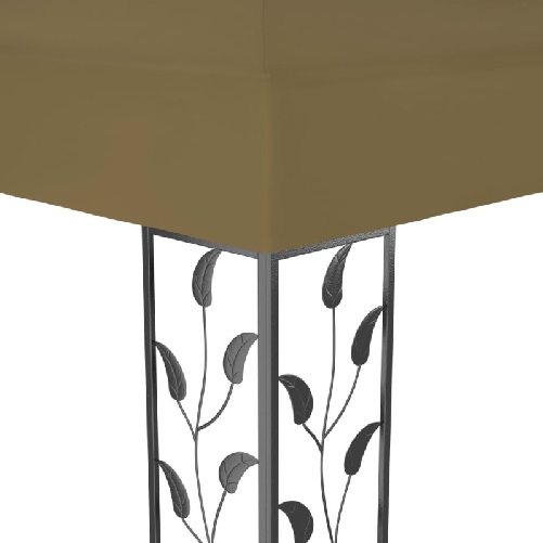 vidaXL Gazebo 6x3 m Grigio Talpa 180 g/m²