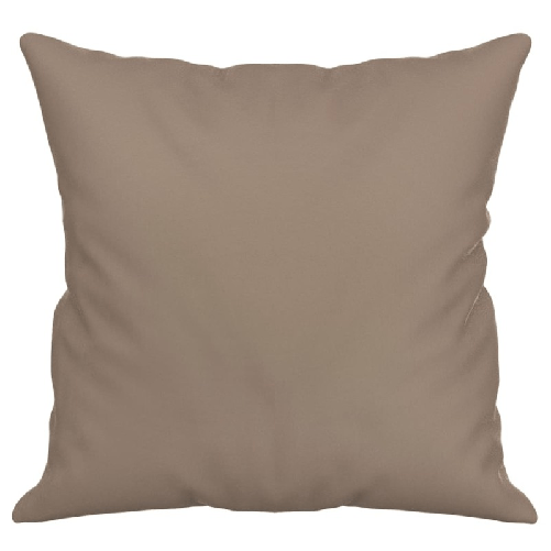 Cuscini Decorativi 2 pz Tortora 40x40 cm in Tessuto Microfibra