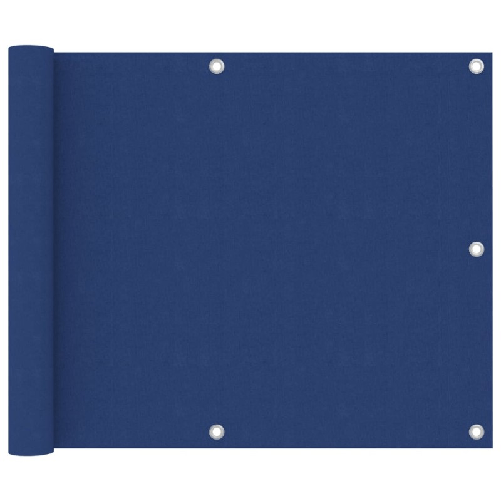 vidaXL Paravento da Balcone Blu 75x600 cm in Tessuto Oxford