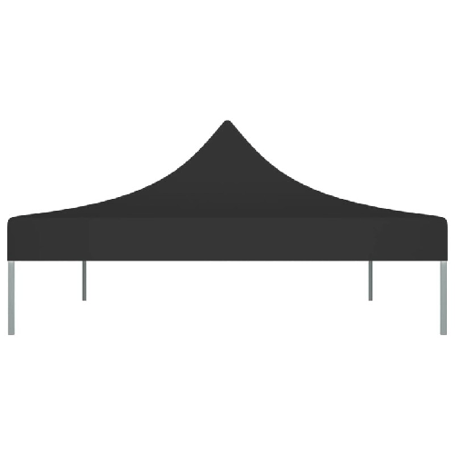 Tetto per Tendone per Feste 4x3 m Nero 270 g/m²