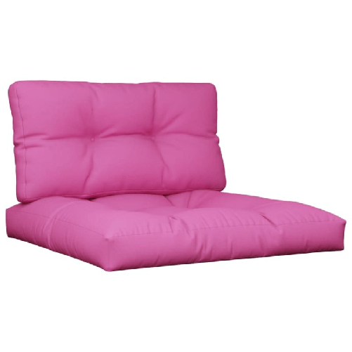 vidaXL Cuscini per Pallet 2 pz Rosa in Tessuto