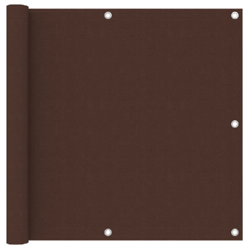 Paravento Balcone Marrone 90x400 cm in Tessuto Oxford