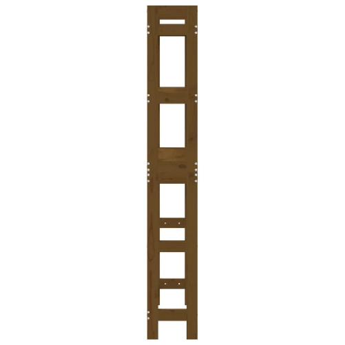 vidaXL Rastrelliera da Bagno Miele 63x26x171 cm Legno Massello Pino