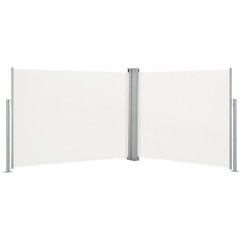 vidaXL Tenda da Sole Laterale Retrattile Crema 140x1000 cm