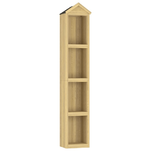 Capanno per Attrezzi da Giardino 40x33x222cm in Pino Impregnato