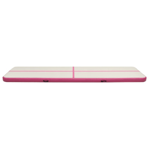 vidaXL Tappetino Ginnastica Gonfiabile con Pompa 800x100x20cm PVC Rosa