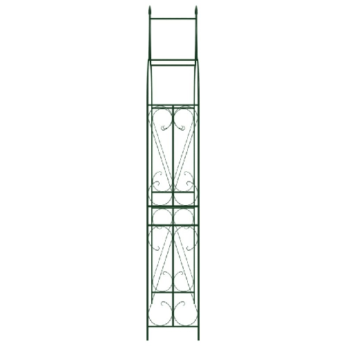 vidaXL Arco da Giardino Verde Scuro 120x38x258 cm in Ferro