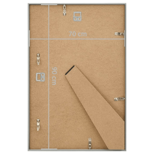 vidaXL Cornici Foto Collage 5 pz per Muro o Tavolo Argento 70x90cm MDF