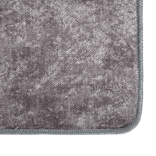 vidaXL Tappeto Lavabile 120x180 cm Grigio Antiscivolo