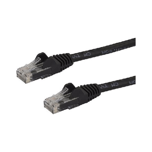 StarTech.com Cavo patch CAT6 da 7,5 m - Filo di rame al 100% - Connettore antistrappo - Nero