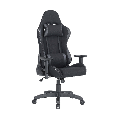 Dmora Sedia da gaming Daren, Poltrona da gaming adulto, Sedia da scrivania, 57x72h124/134 cm, NeroSedia da gaming Bundaberg, Poltrona da gaming adulto