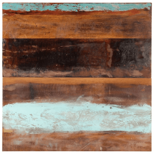 vidaXL Piano Tavolo Quadrato 80x80 cm 25-27 mm in Legno di Recupero