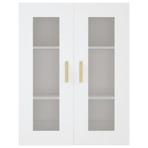 Armadietto Pensile a Parete Bianco 69,5x34x90 cm