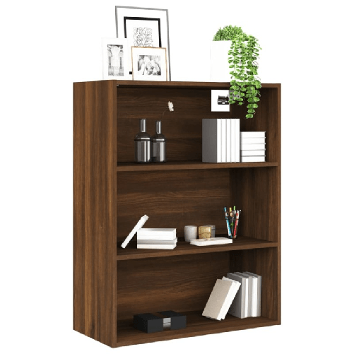 Armadietto Pensile a Parete Rovere Marrone 69,5x32,5x90 cm