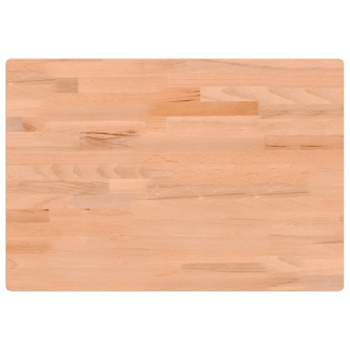 vidaXL Piano per Banco da Lavoro 80x55x2,5 cm Legno Massello Faggio